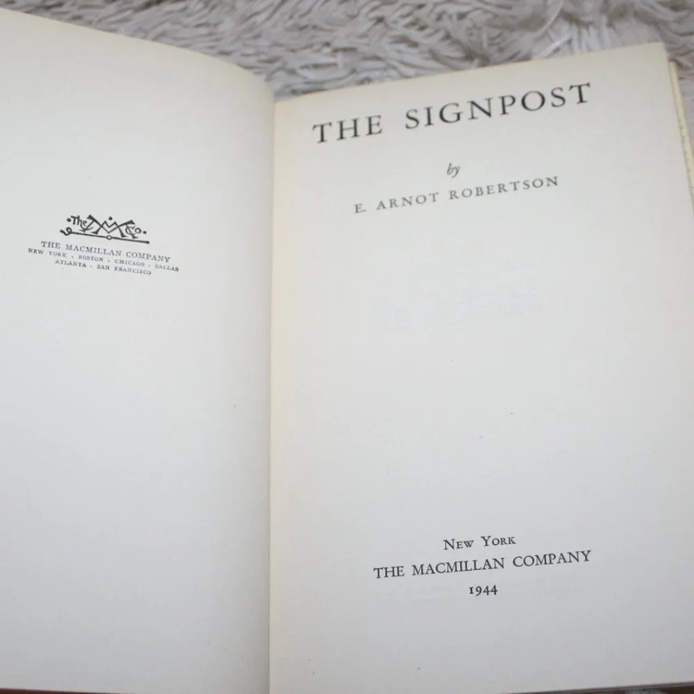📘 The Signpost · 1944 Vintage Hardcover